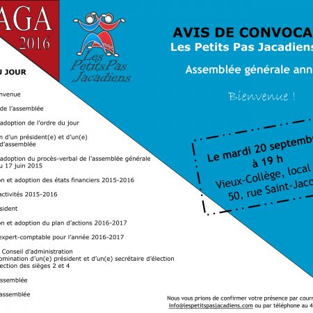 Les membres des Petits Pas Jacadiens se rassembleront le 20 septembre
