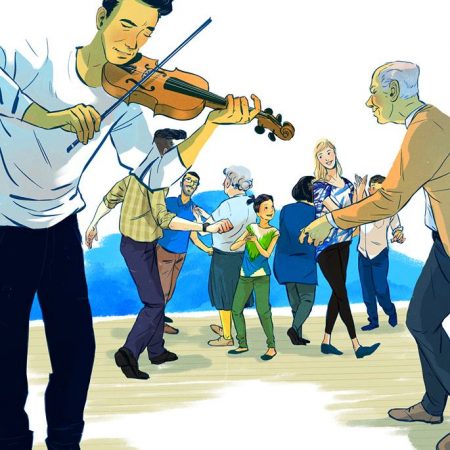 Veillée de danse au Symposium des arts en Nouvelle-Acadie